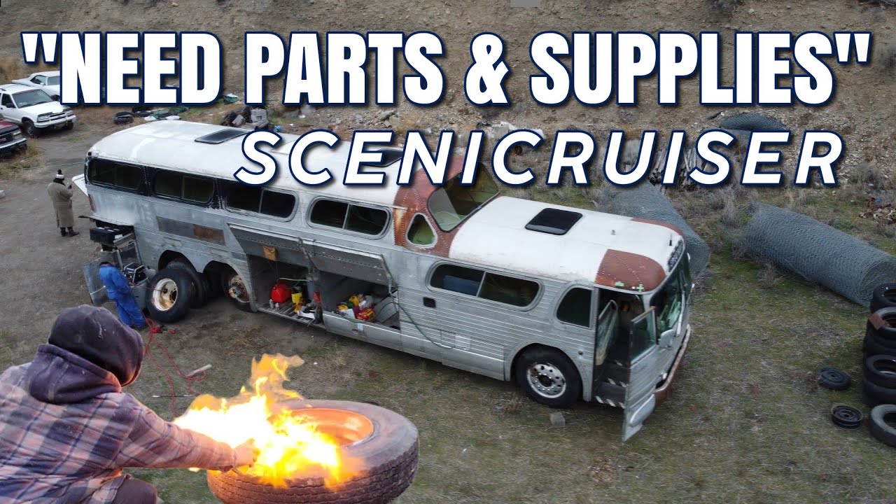 GREYHOUND SCENICRUISER WORK CONTINUES SLOWLY