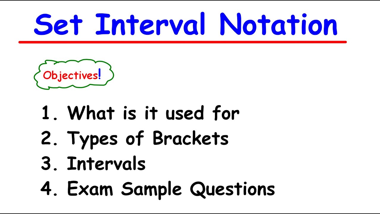 Set Interval Notation