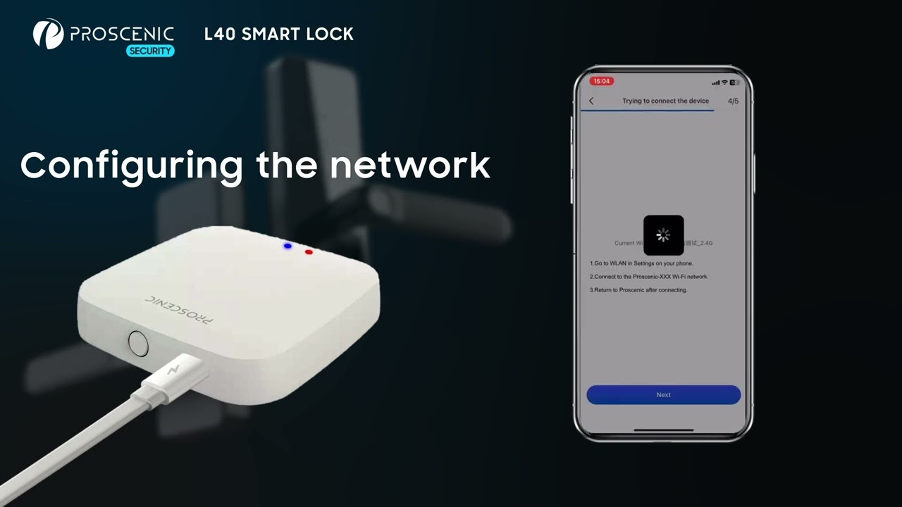 How to Set up Gateway for Proscenic L40 Smart Lock