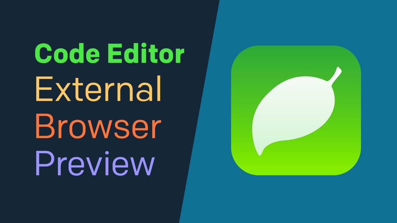 Code Editor: External Browser Preview