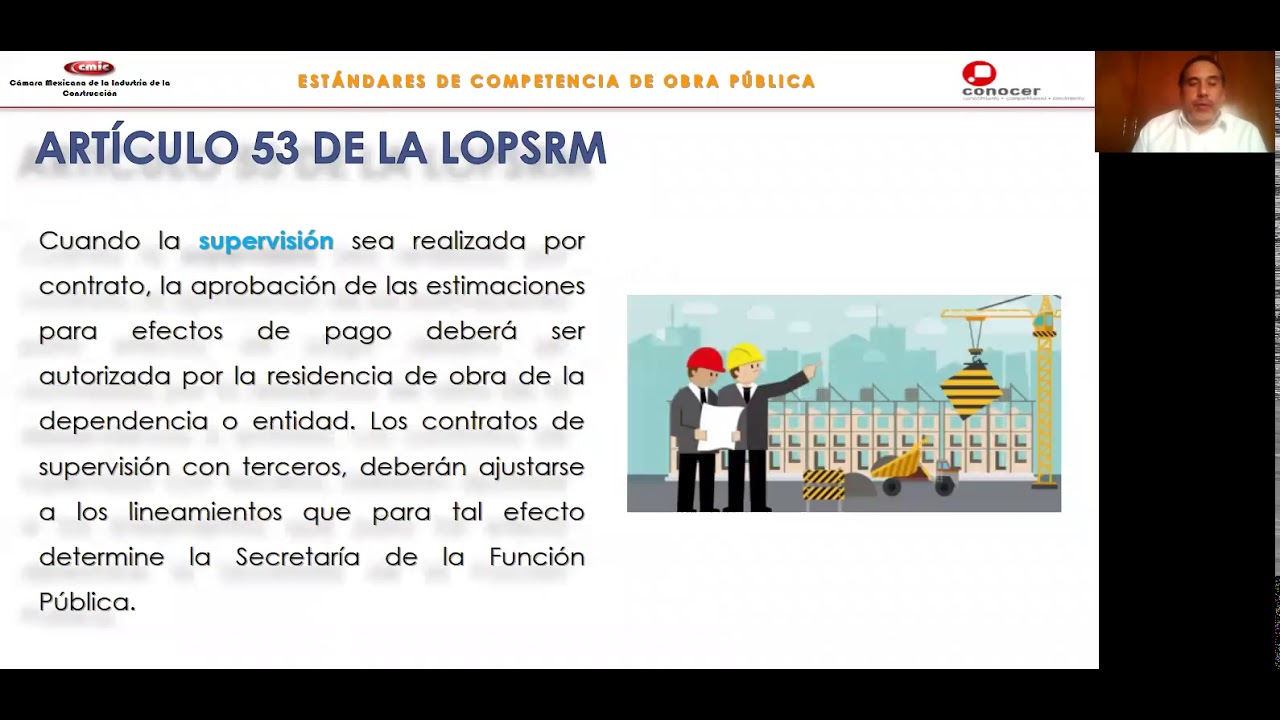 Supervisión de la Ejecución de los Trabajos de Obra Pública (Supervisor de Obra)