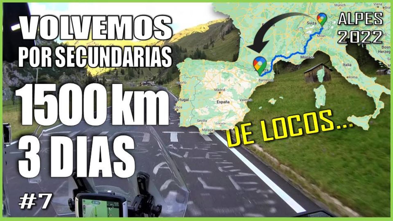 DE LOCOS 🤦‍♂️ 1500km DE SUIZA A ESPAÑA POR SECUNDARIAS, VOLVEMOS DE LOS ALPES | KAWASAKI VERSYS 1000