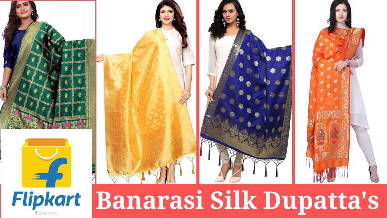 Flipkart ❤ Banarasi ❤ Silk ❤ Heavy ❤ Dupatta's ❤  wedding and party wear.❤ Click on the link above👇🏻