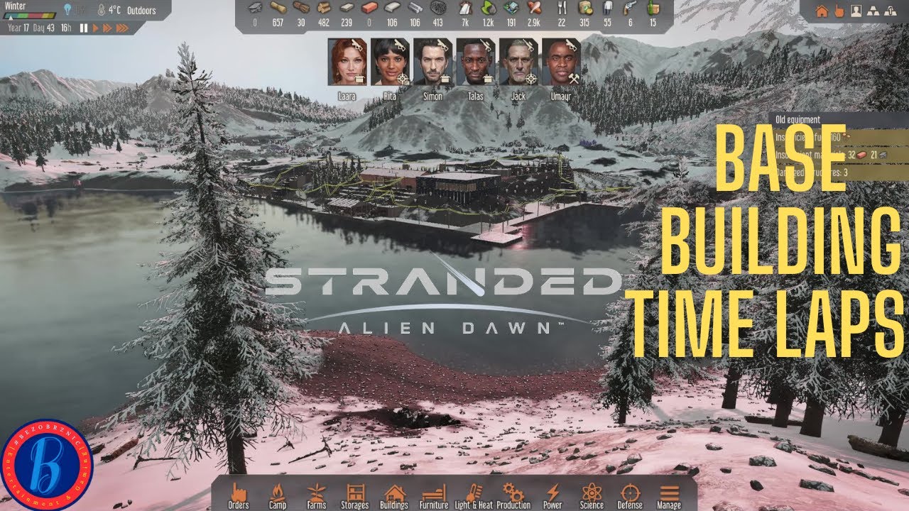 Stranded Alien Dawn base building time lapse | update | Playthrough | Gameplay | 2022