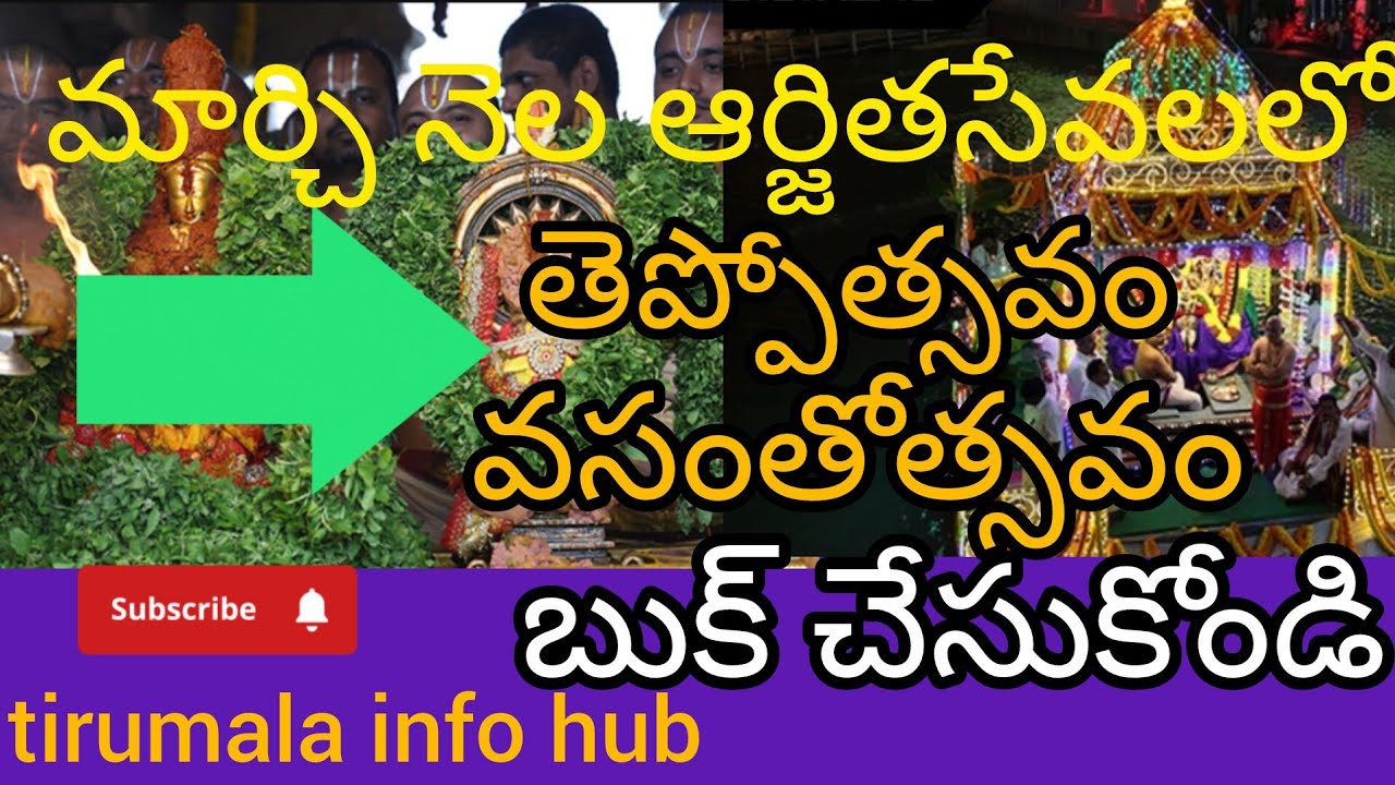 Arjithaseva Tirumala Update | March month Tickets | Theppotsavam | Vasanthotsavam #viralvideo #viral