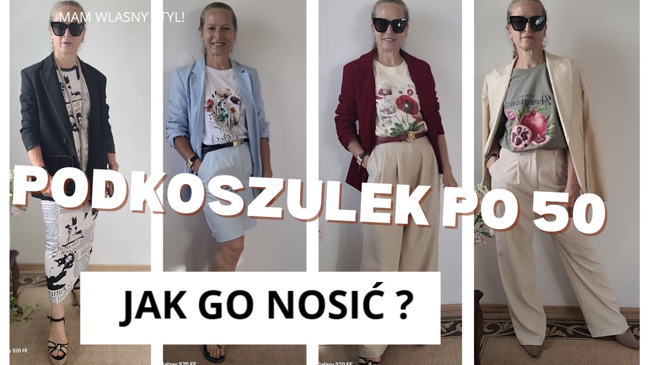 &bdquo;SEKRET stylowych kobiet po 50-tce: Podkoszulek w kt&oacute;rym wyglądasz młodziej! &ndash; Zasady i stylizacje&rdquo;