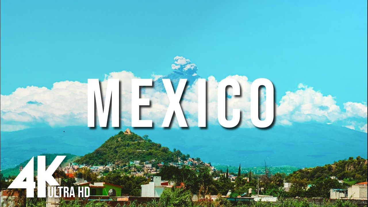 ПОЛЕТ НАД МЕКСИКОЙ 4K Videoрасслабляющая музыка в путешествиях с красивыми видеороликами MEXICO