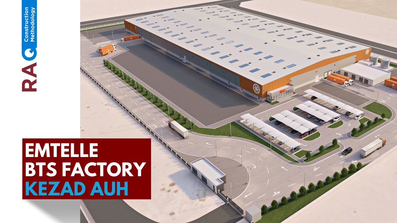 Construction methodology for Emtelle Production line at KEZAD Abu Dhabi Ports