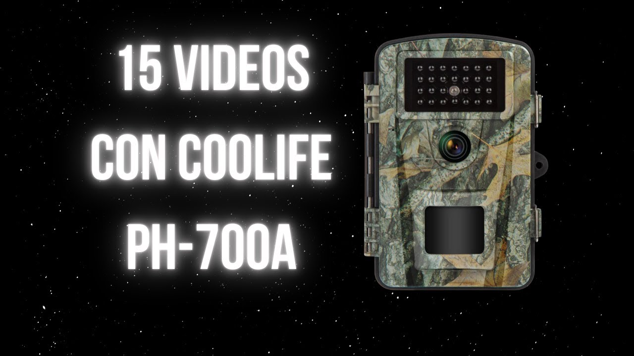 15 videos de Fototrampeo con Coolife PH700A