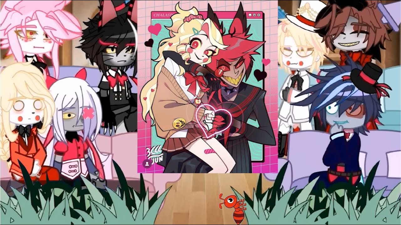 Hazbin Hotel React to Eachother || Full Ver || Alastor vs Vox || Hazbin hotel season 2