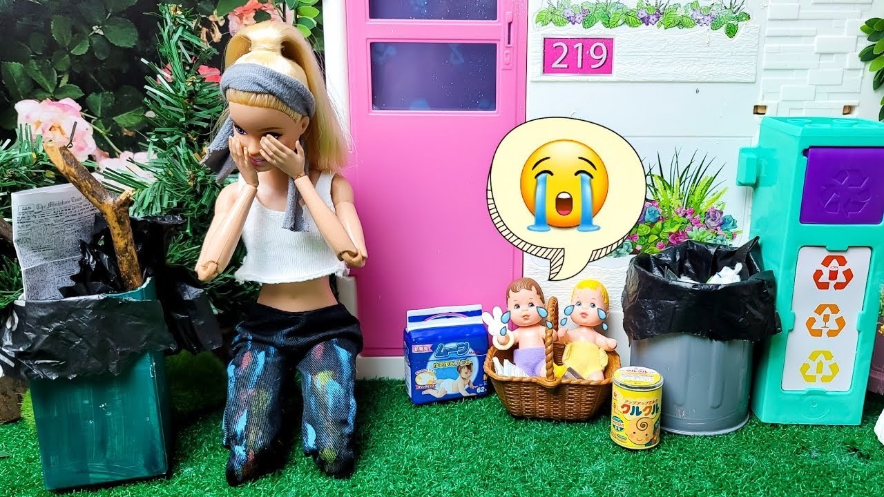 Barbie Doll Mom’s Big Mistake… Emotional Family Story | 엄마의 후회... 세쌍둥이 아기 감동적인 바비인형 상황극