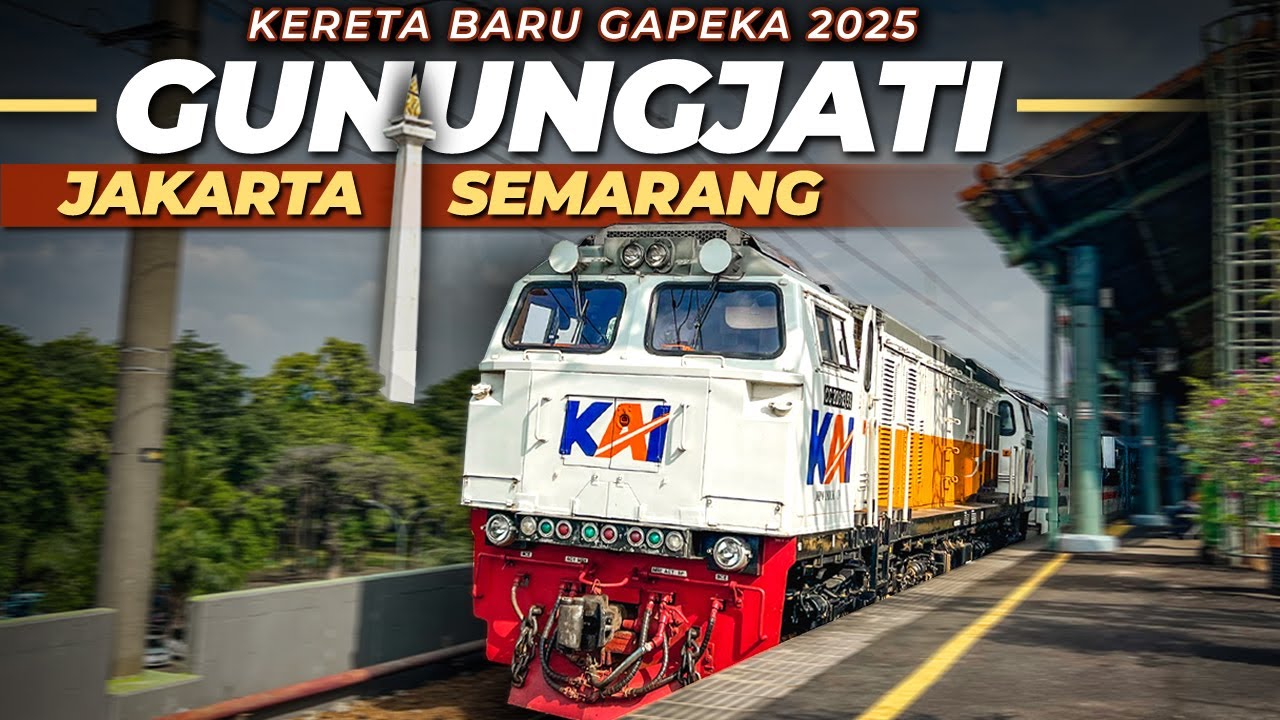 KERETA BARU TERMURAH DARI GAMBIR KE SEMARANG ‼️ Trip KA Gunungjati Ekonomi Jakarta - Semarang