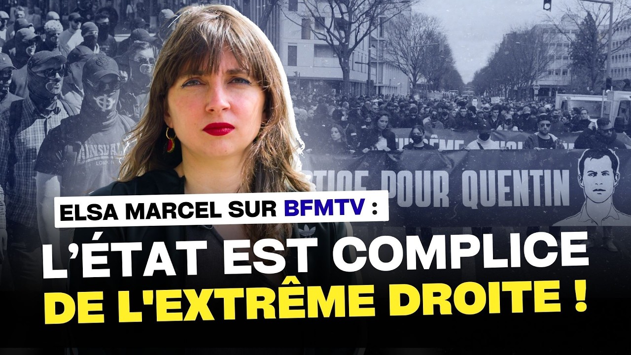 « L'Etat criminalise la Palestine mais laisse défiler des néo-nazis » Elsa Marcel CASH sur BFM