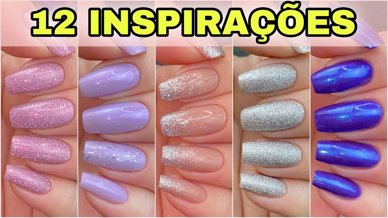 12 UNHAS DECORADAS E MISTURINHAS DE ESMALTES