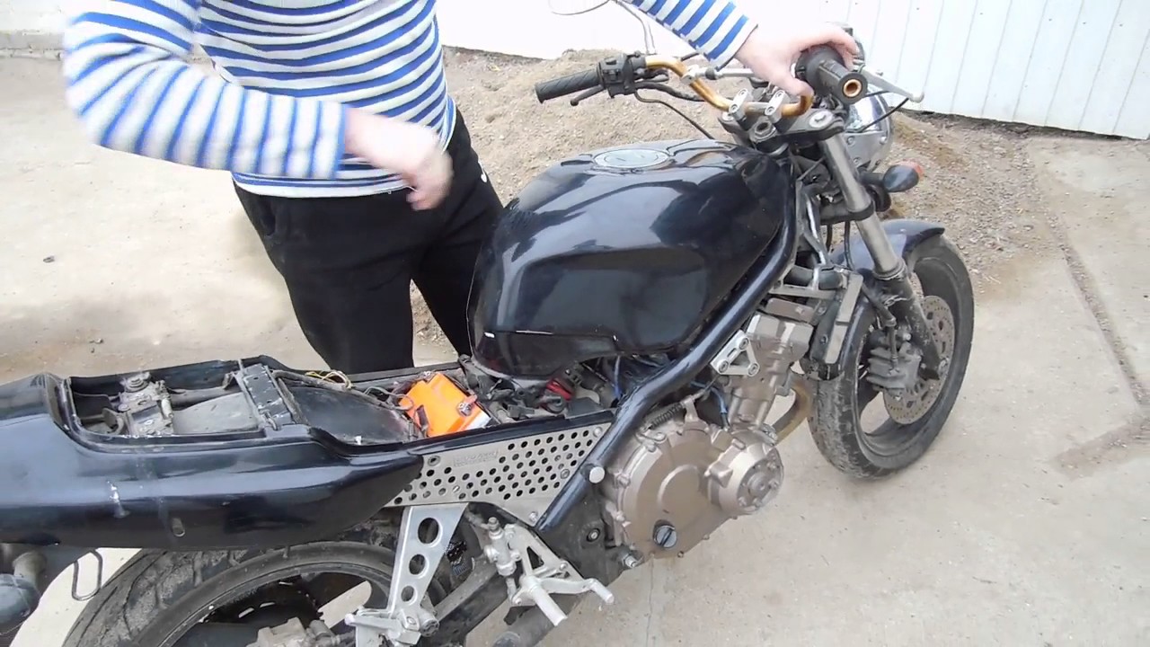 Honda cb-1 завожу после зимы