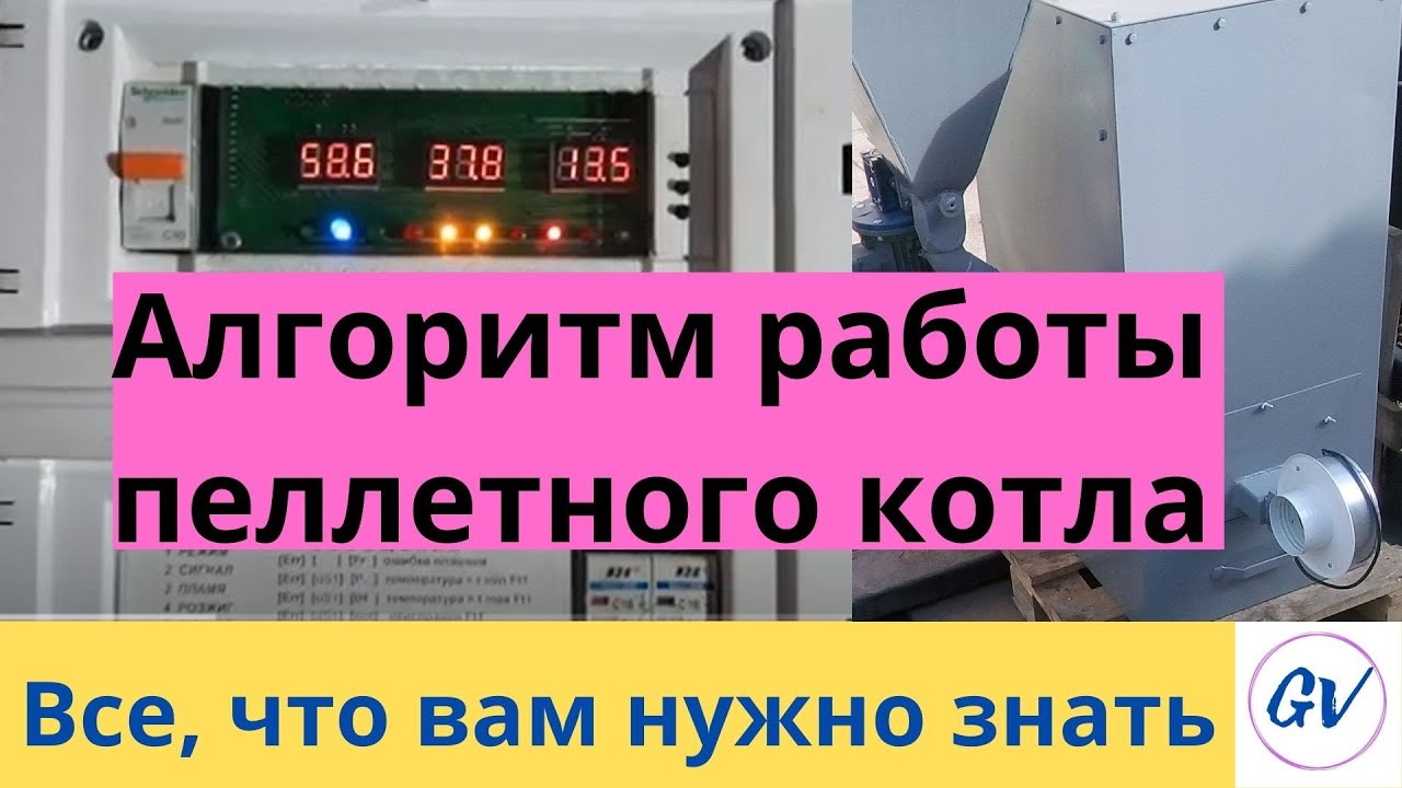 Пеллетный котёл- алгоритм работы.