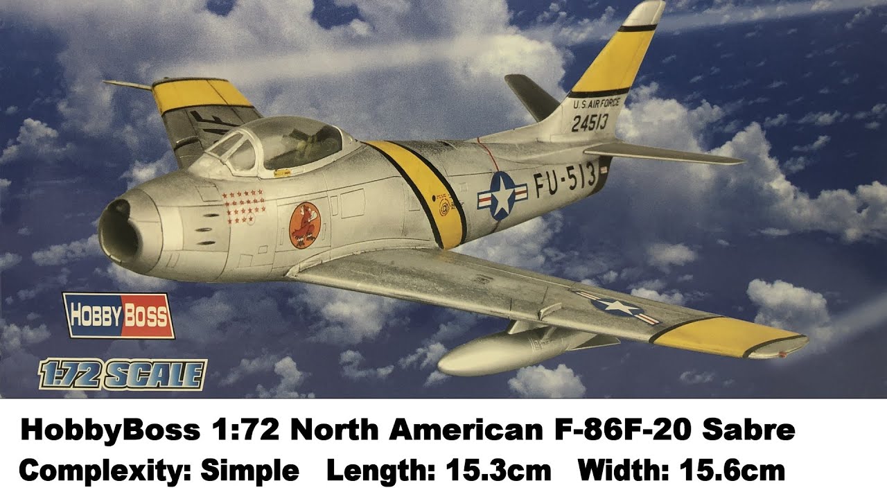 HobbyBoss 1:72 North American F-86F-20 Sabre Kit Review