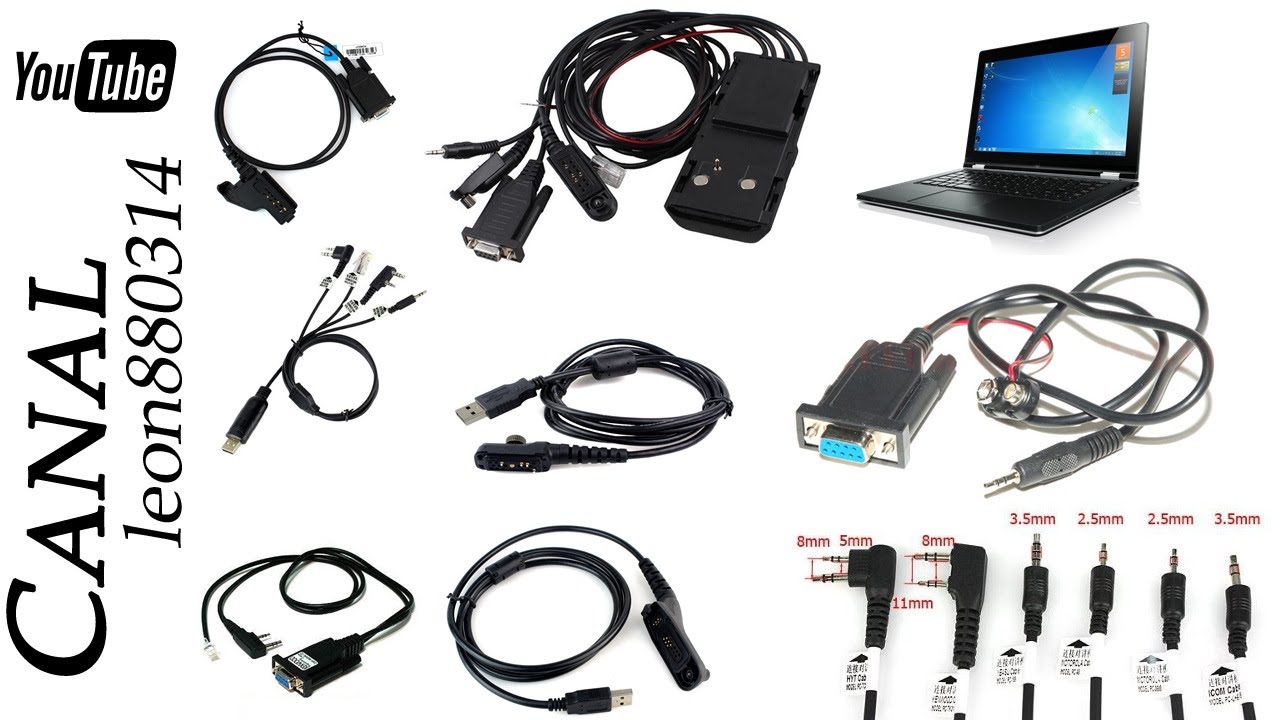 Como Conseguir Los Cables De Programaci&oacute;n Para Radios Motorola Kenwood Yaesu Icom Hytera Baofen  ETC