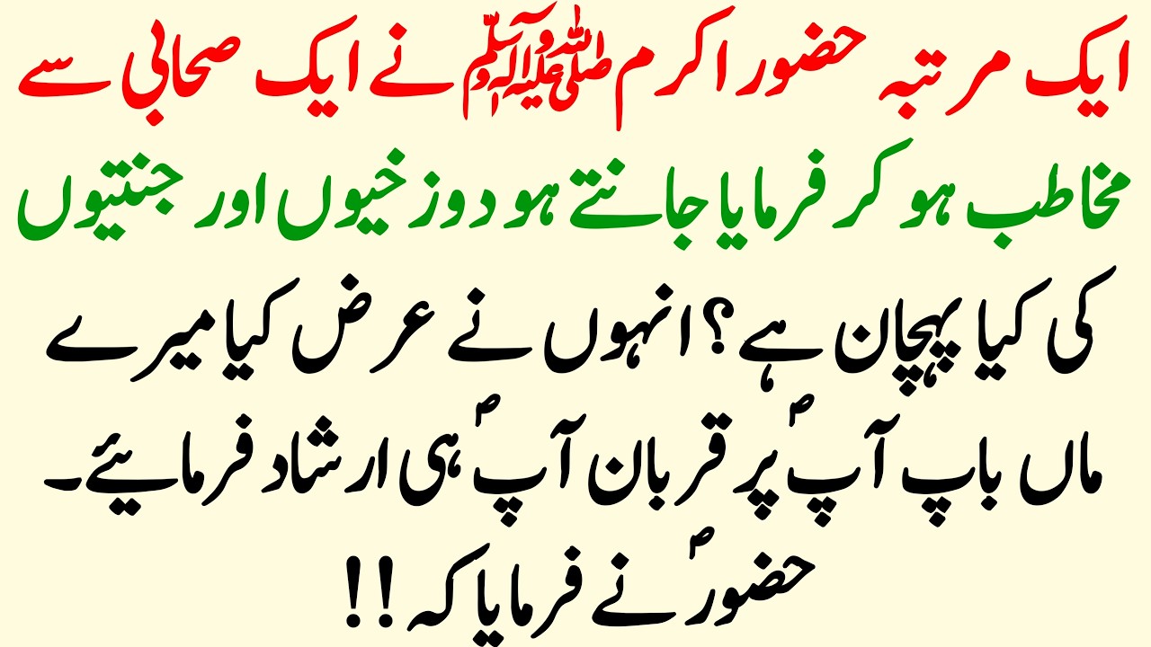 Muhammad SAW Ny Sahabi Sy Pocha Jannatiyon Or Dozkhiyon Ki Kia Pehchan Hai? | Info Hadia 