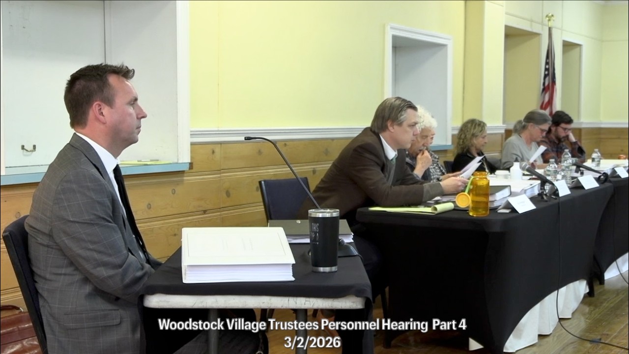 Woodstock Village Trustees Personnel Hearing  Part 4   3-2-2026