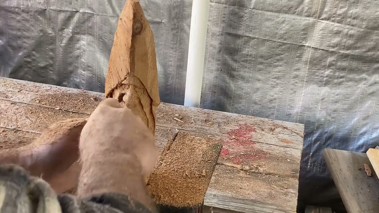 Dremel Carving A Wood Spirit Wizard