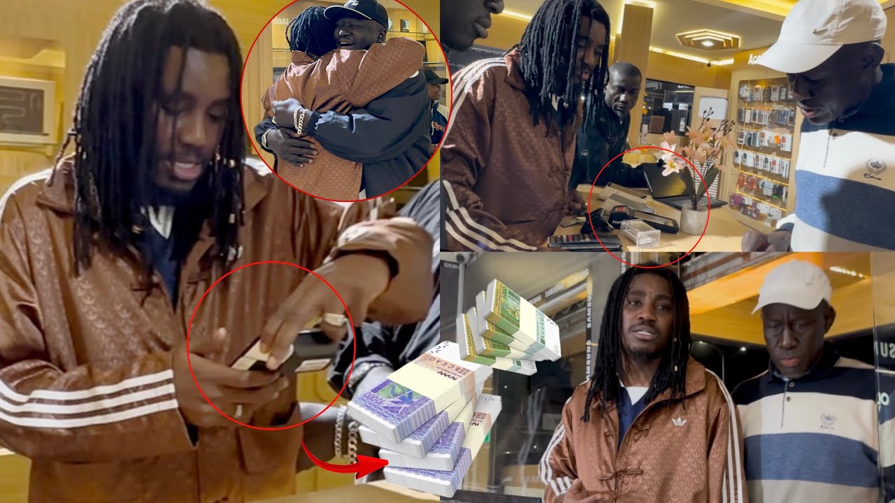Wally Seck achète une valeur de 5Millions200 chez son menager Ndiaga Euro dans son Showroom