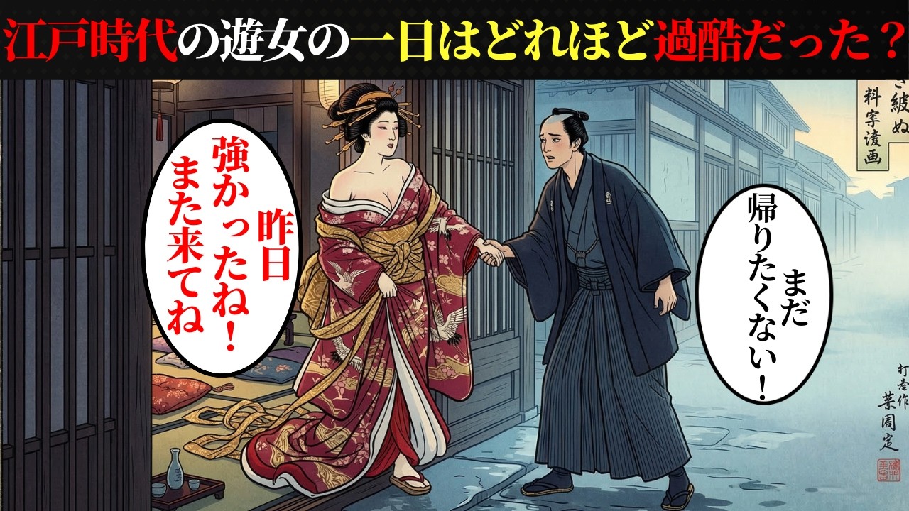 江戸時代の遊女は1日何回してた？吉原の夜が過酷すぎる【江戸時代の吉原】