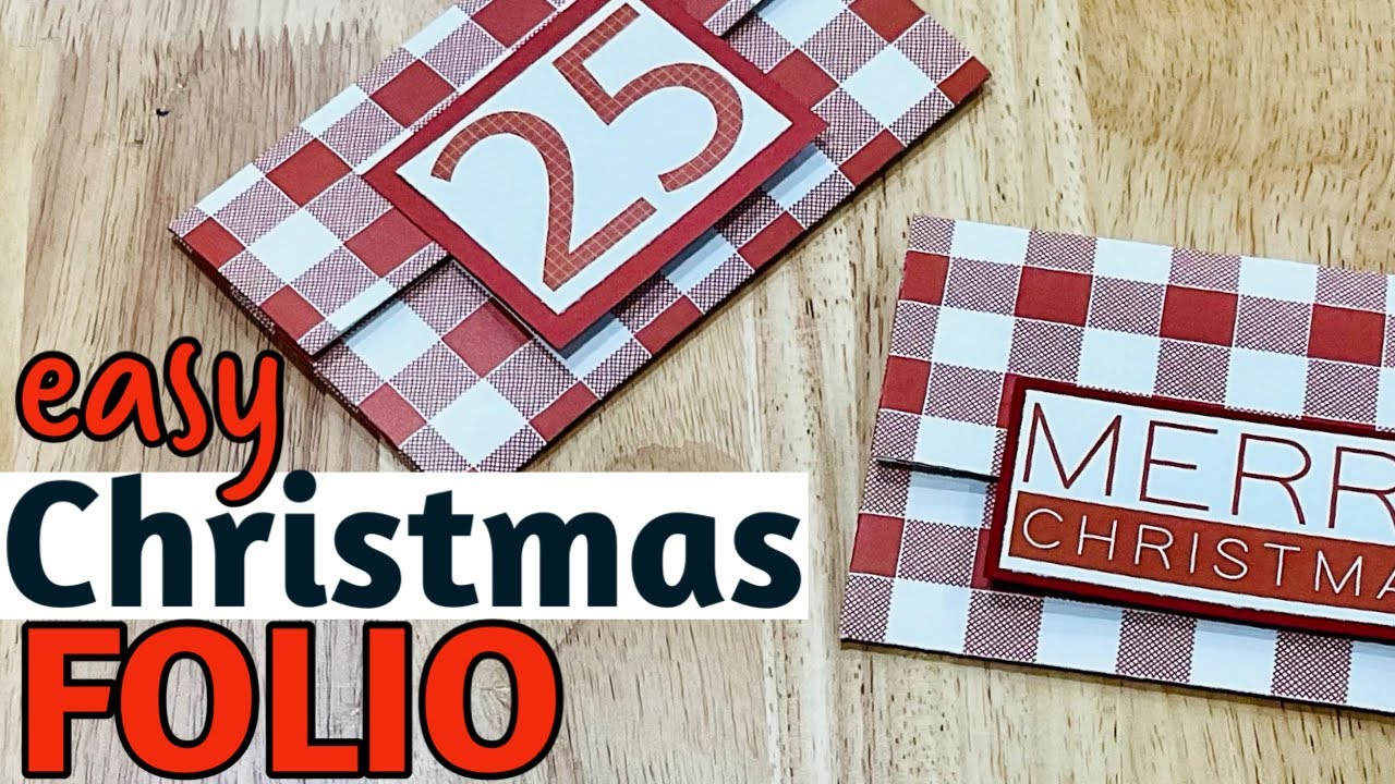BASIC ENVELOPE STYLE CHRISTMAS FOLIO. it’s mailable TOO!