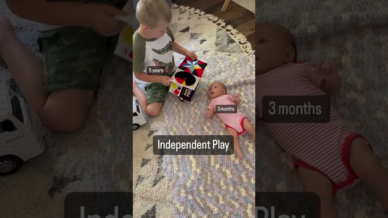 Kid Independent Play 5 Year Old vs 3 Month Old