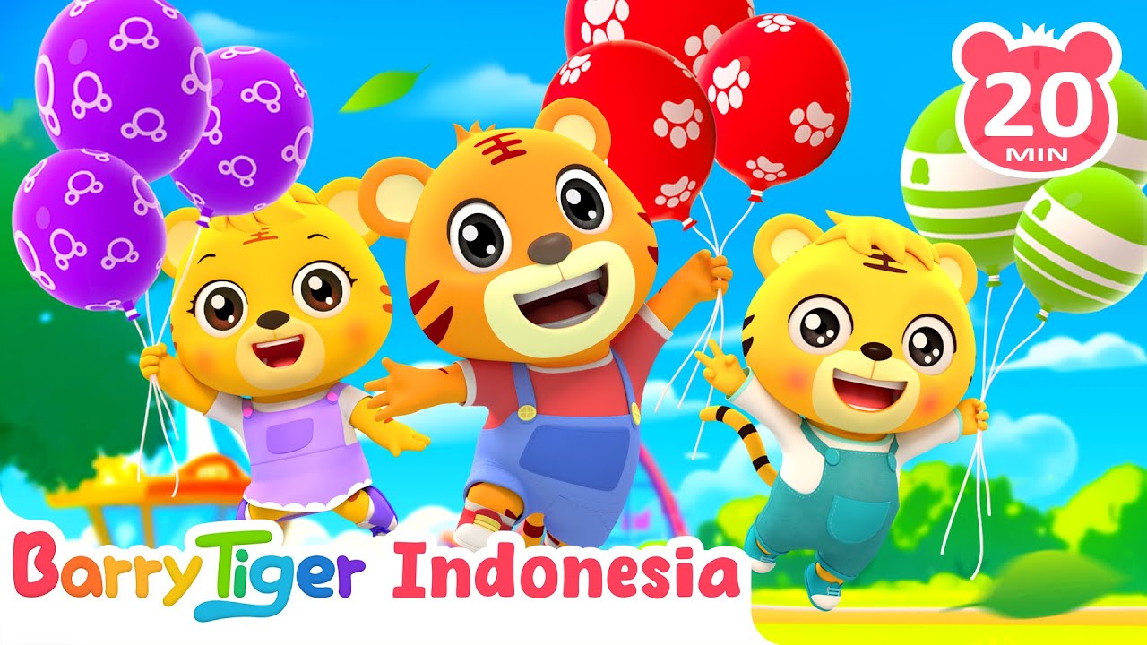 Lagu Balon | Lagu Anak | Lagu Hiburan dan Edukasi | BarryTiger | BabyTiger