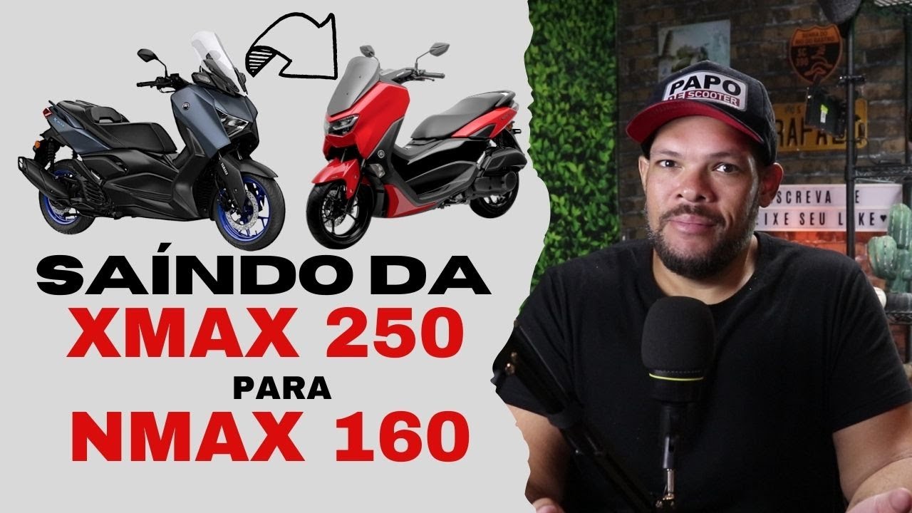 Trocando a potência pela economia: Yamaha Xmax 250 vs Nmax 160 qual scooter é ideal para você?