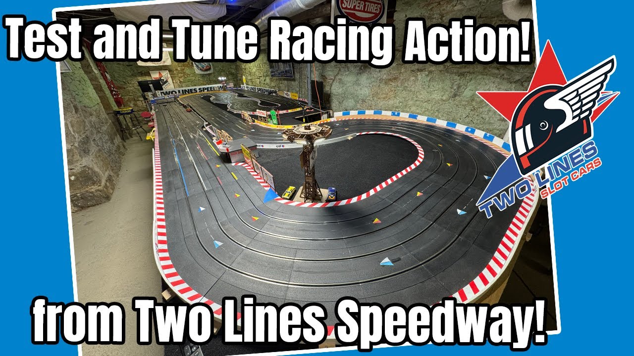 Test and Tune Night at Two Lines Speedway! Slot Car Racing Action!
