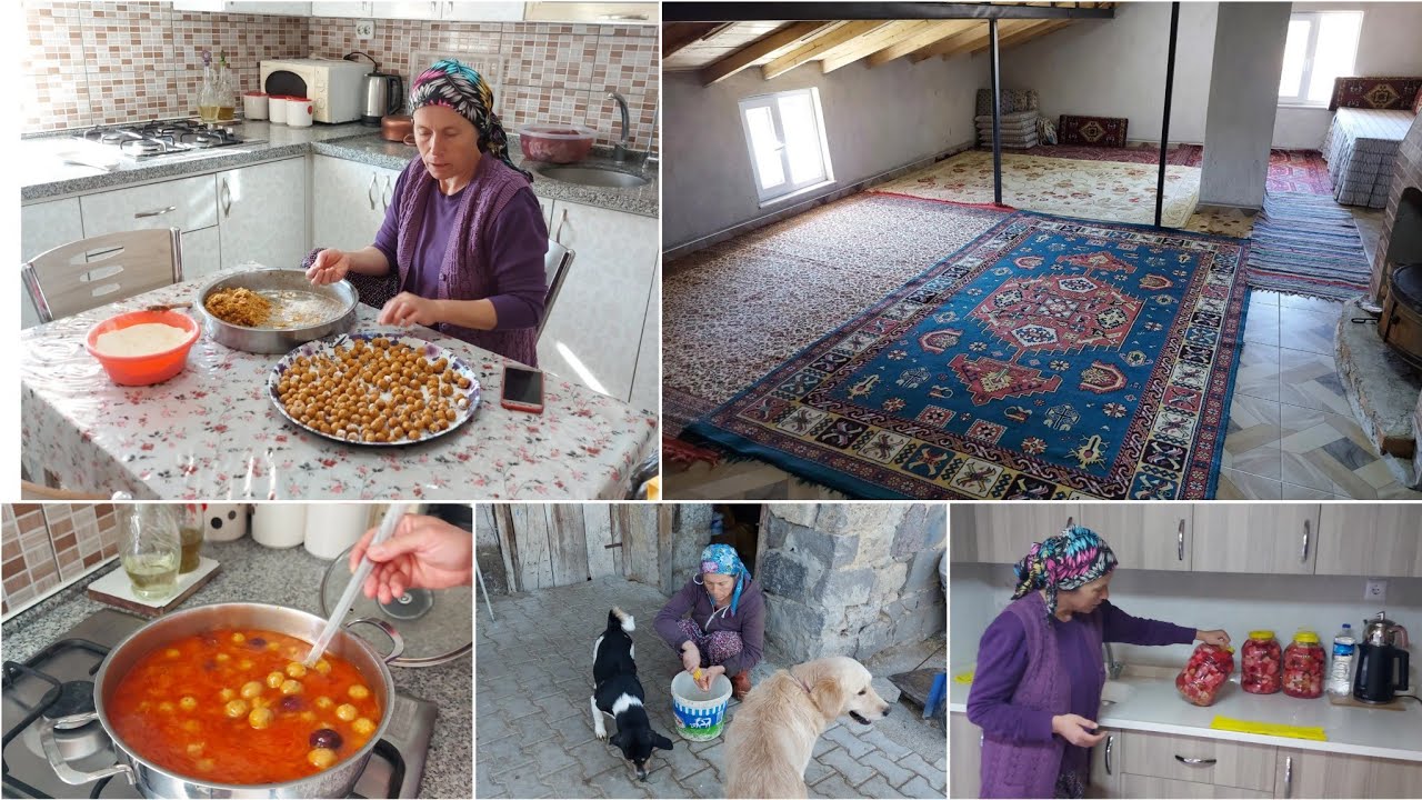 OCAK EVİM KIŞA HAZIR✅ TOPALAK YEMEĞİ YAPTIM💯GÜNLÜK VLOG