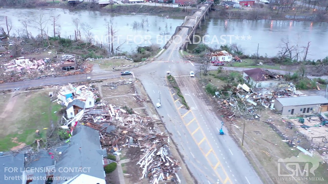 01-20-19 Wetumpka, AL - Aerial Tornado Damage