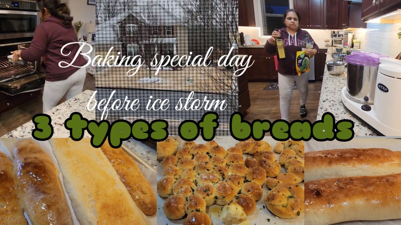 Before Icestorm made 3 types of bread easy and simple| life in USA| 