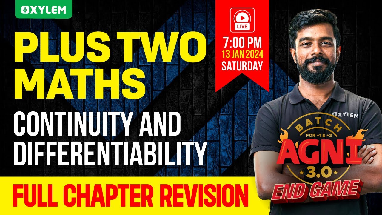 Plus Two Mathematics - Continuity and Differentiability | Xylem Plus Two