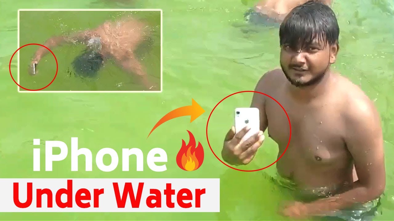 Apple iPhone  Under Water Test  Swing pool HINDI  iPhone XR Under Water Test