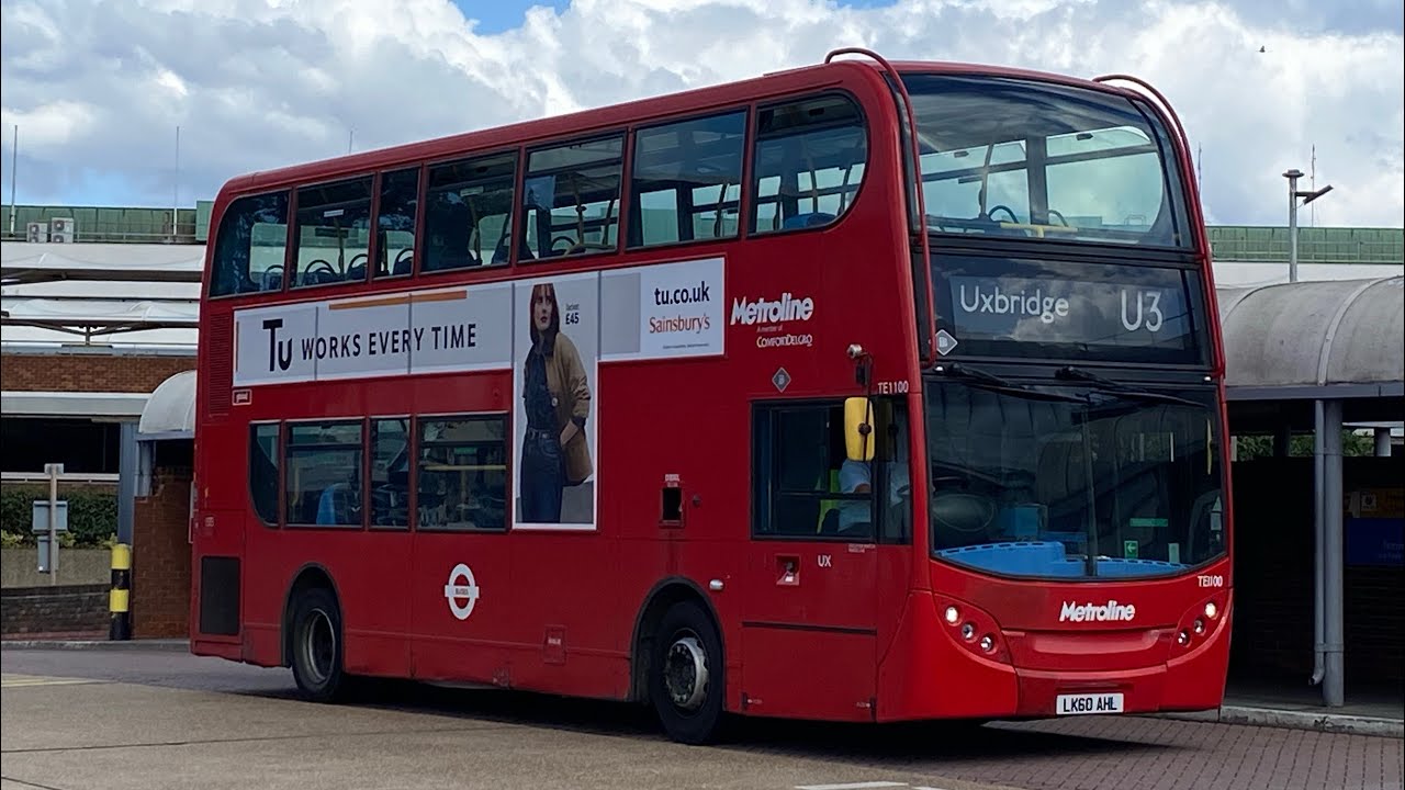 Full Route Visual | London Bus Route U3 | Towards Heathrow Central | TE1100 (LK60 AHL)