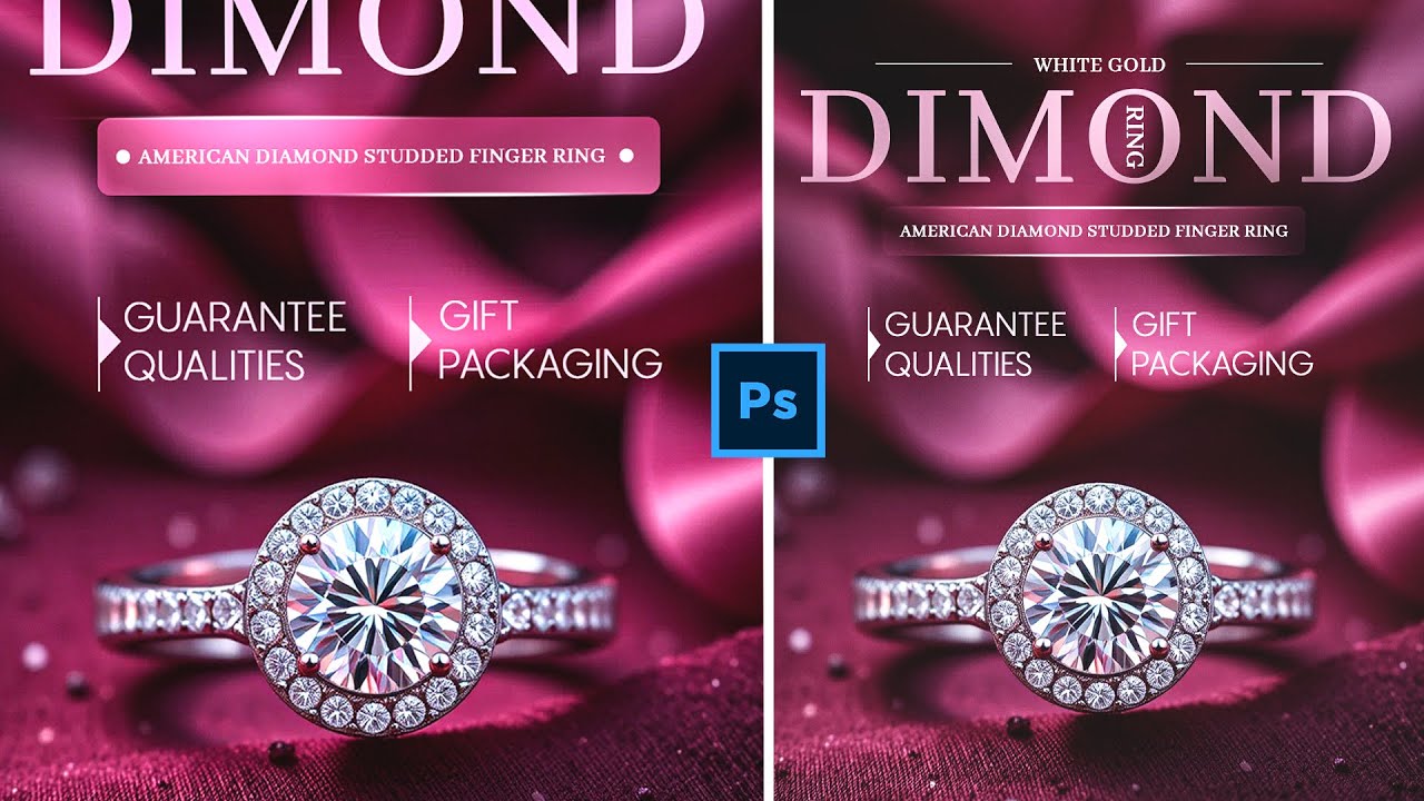 Create a Luxury Jewelry Poster in Photoshop – Step-by-Step!