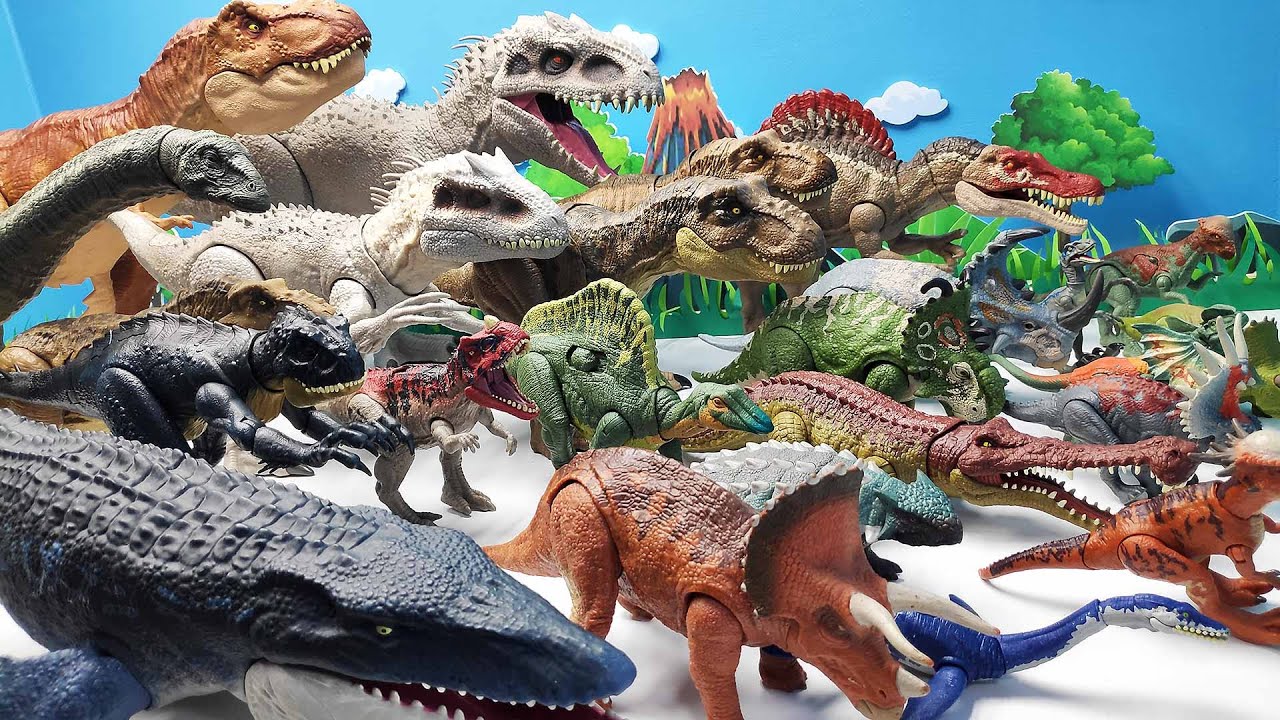 30 Best Jurassic World Dinosaur Toys With Dino Hunter! T-Rex, Indominus Rex, Spinosaurus