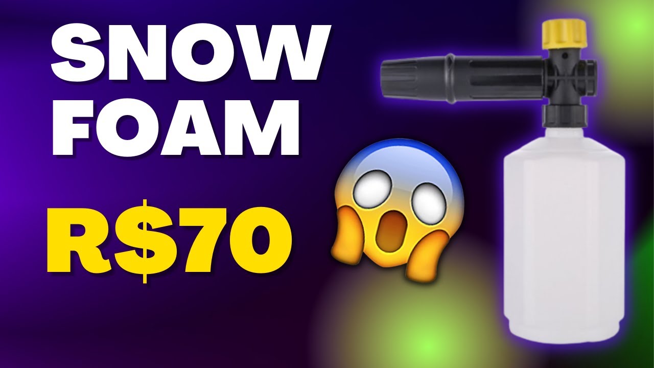 😱[SURPREENDENTE]- Snow Foam De R$70 Faz MUITA ESPUMA!