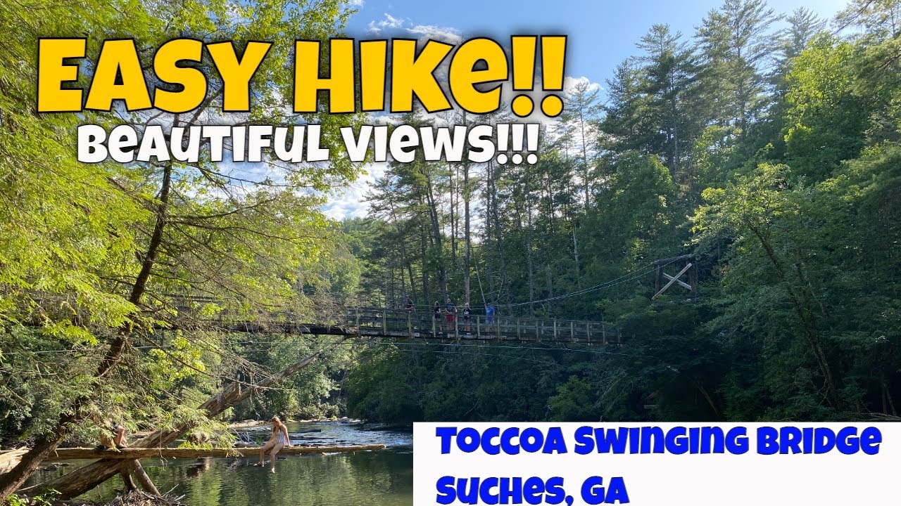 Toccoa Swinging Bridge, GA: Easy hike, awesome views!!!