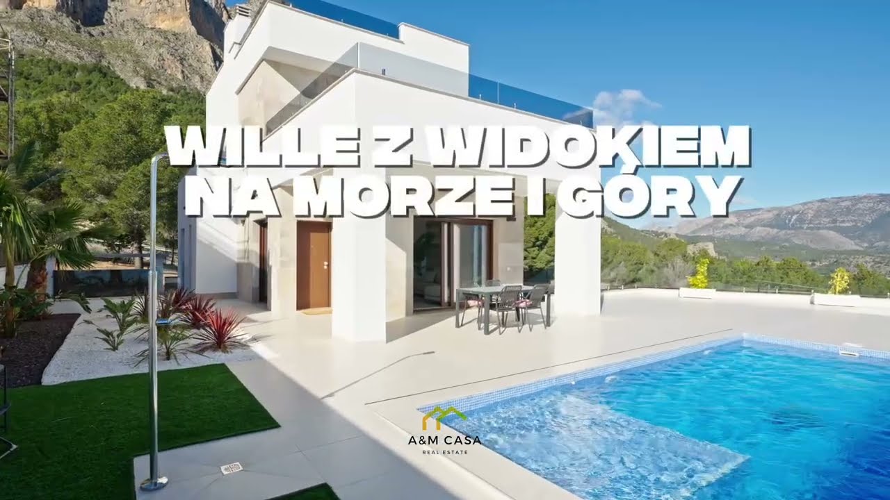 Nowe wille na sprzedaż w Polop | Widok na morze i góry | Costa Blanca 