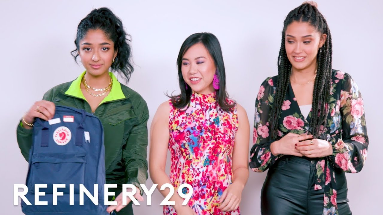 The Cast Of Never Have I Ever Guess What’s In Each Other’s Bags | Spill It | Refinery29