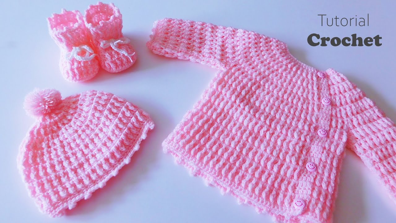 Como tejer un ajuar: Gorrito para bebe a crochet .Tutorial paso a paso. Liliana Milka