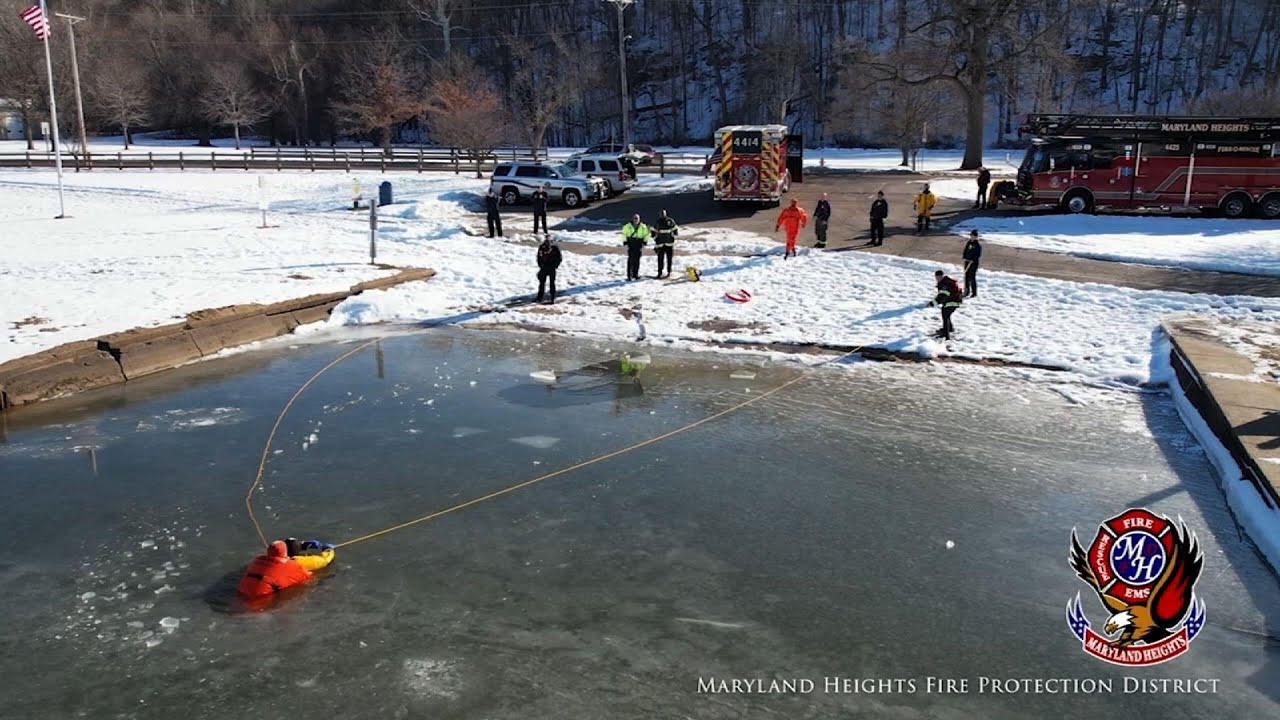 Teens saved as ice rescue training turns real