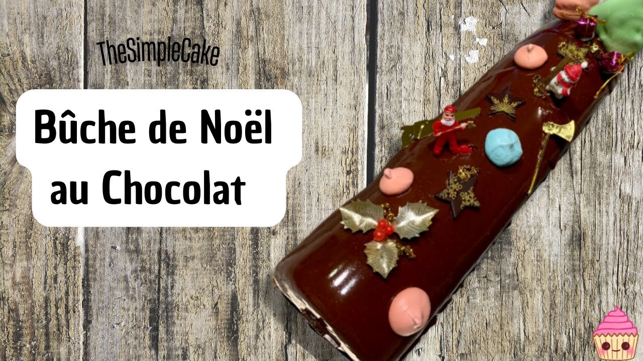BÛCHE DE NOËL AU CHOCOLAT-TheSimpleCake