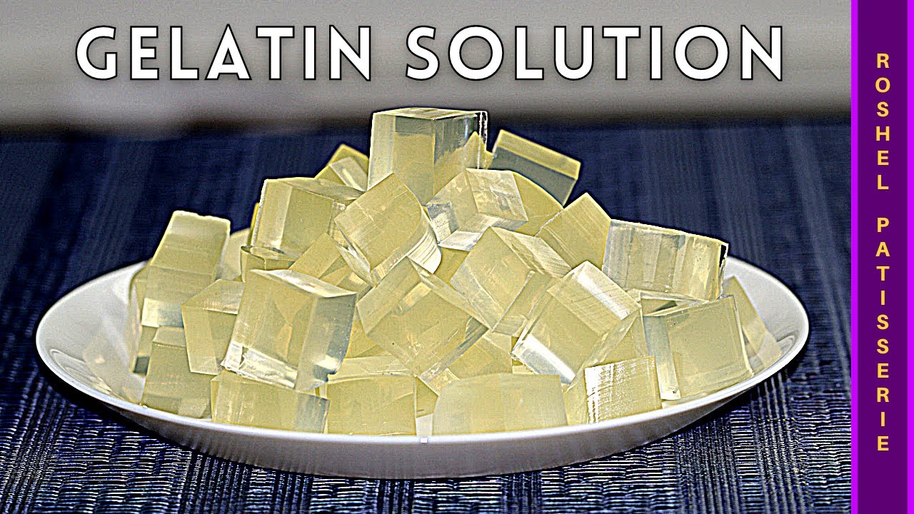 How To Make Gelatin Solution | Kosher Pastry Chef