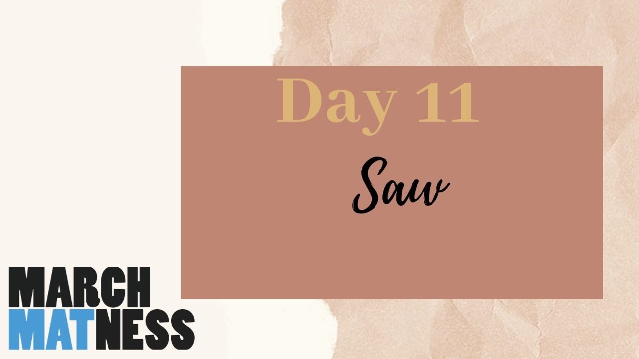 Pilates Saw Exercise- March Matness