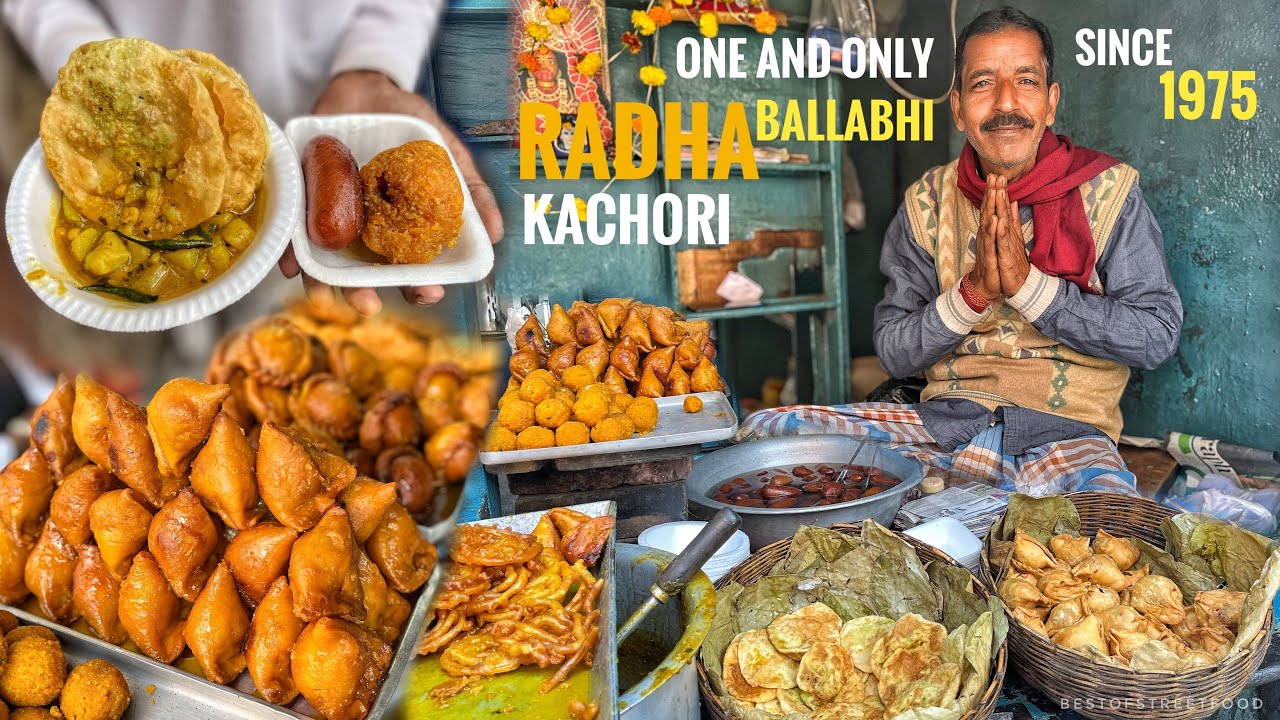 No.1 Radha Ballabhi of Kolkata | Since 1975 | Sweets With Spicy Sabji | ₹6 Only | Street Food India